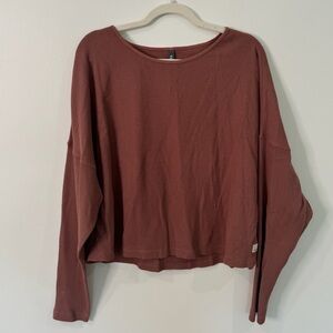 Vuori Slouchy Waffle Crew